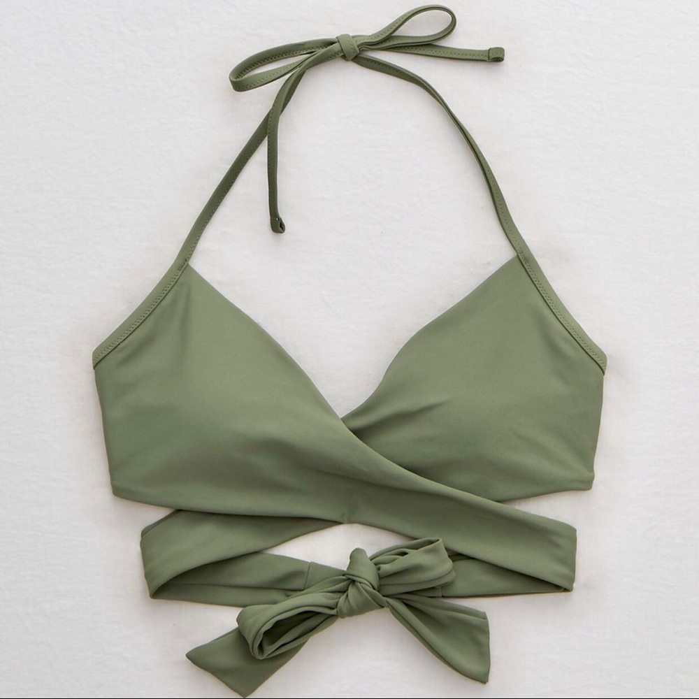 Aerie Wrap Halter Bikini Top